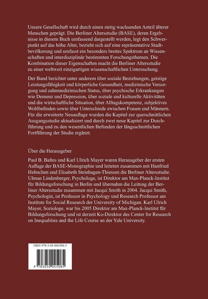 Produktbild: Die Berliner Altersstudie