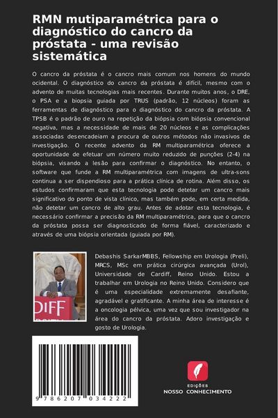 Produktbild: RMN mutiparam&eacute;trica para o diagn&oacute;stico do cancro da pr&oacute;stata - uma revis&atilde;o sistem&aacute;tica
