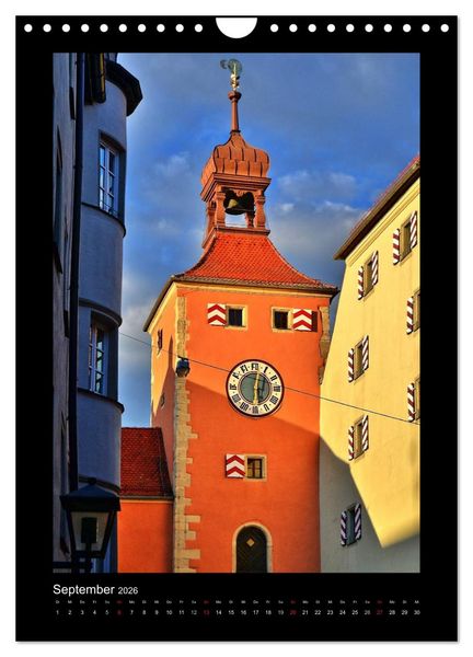 Produktbild: Gassen und T&uuml;rme in Regensburg (Wandkalender 2026 DIN A4 hoch), CALVENDO Monatskalender