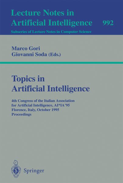 Produktbild: Topics in Artificial Intelligence