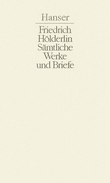 Produktbild: S&auml;mtliche Werke und Briefe in drei B&auml;nden. Band III