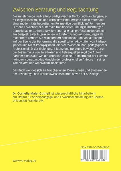 Produktbild: Zwischen Beratung und Begutachtung