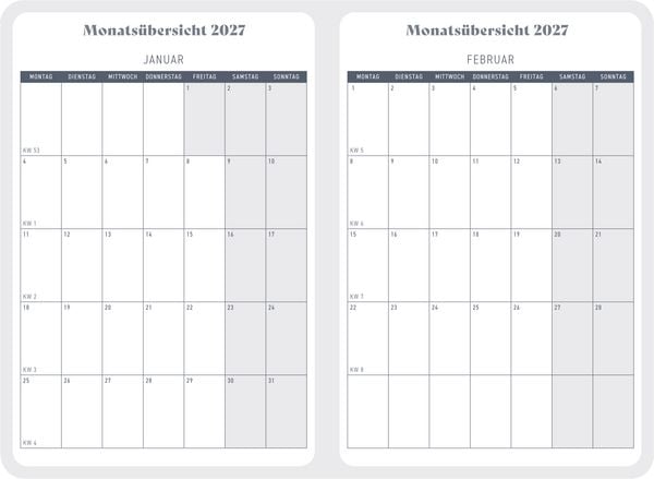 Produktbild: Wochenkalender 2027 - Purple