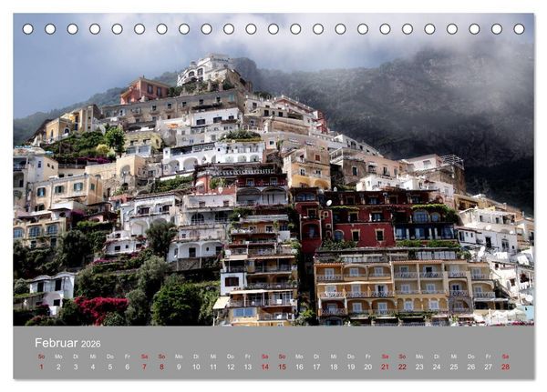 Produktbild: Traumlandschaft am Mittelmeer: Die Amalfik&uuml;ste (Tischkalender 2026 DIN A5 quer), CALVENDO Monatskalender