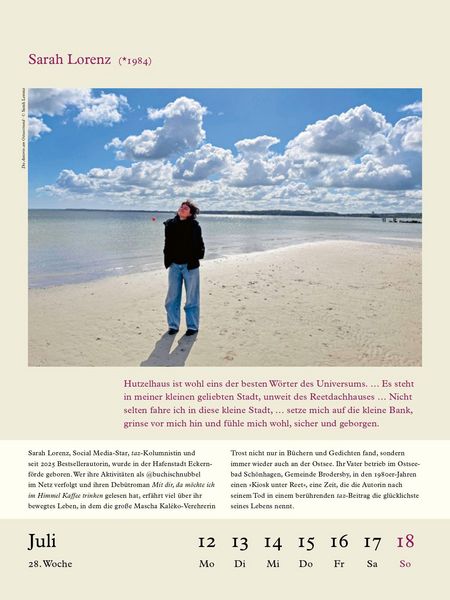 Produktbild: Literarische Ostsee Kalender 2027
