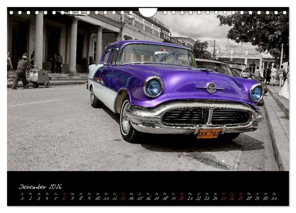 Produktbild: Kuba und die Oldtimer (Wandkalender 2026 DIN A4 quer), CALVENDO Monatskalender