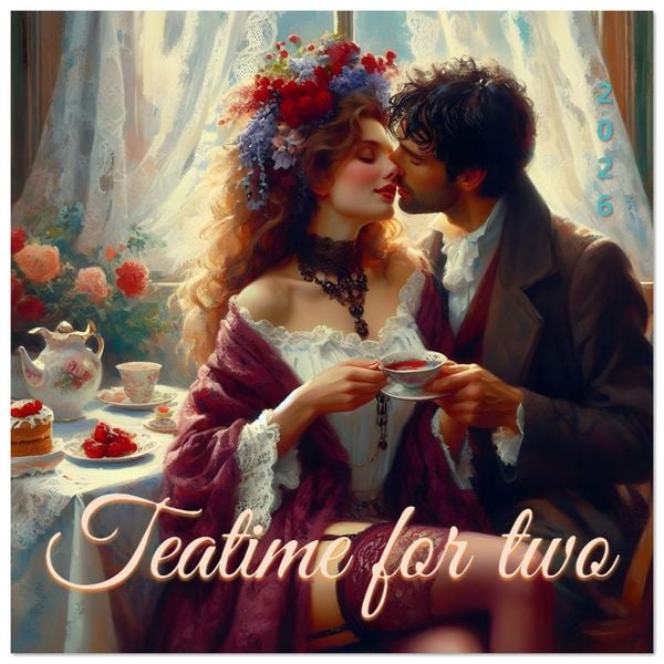 Produktbild: Teatime for two (Wall Calendar 2026 12 &times; 12 Inch) CALVENDO 12 Month Wall Calendar