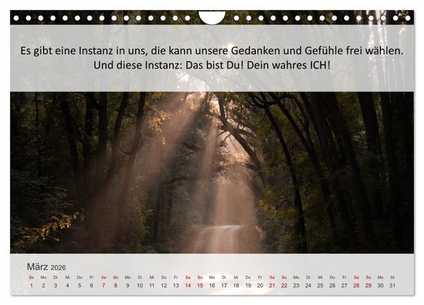 Produktbild: Motivationsspr&uuml;che Erfolgsweg (Wandkalender 2026 DIN A4 quer), CALVENDO Monatskalender