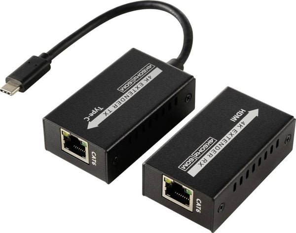 Produktbild: SpeaKa Professional SP-TPCE-500 USB-C&reg; (DP Alt Mode) HDMI Extender &uuml;ber Netzwerkkabel RJ45 60 m