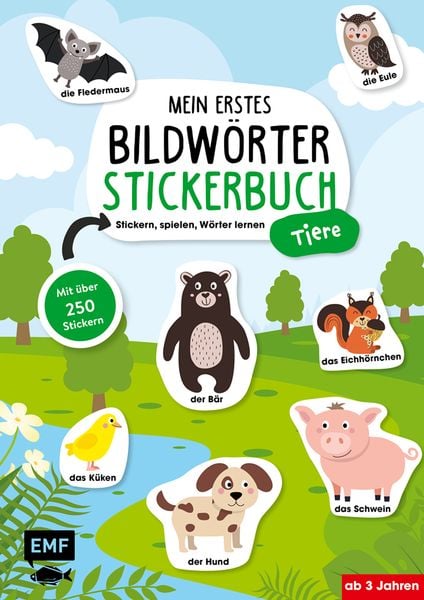 Produktbild: Mein erstes Bildw&ouml;rter-Stickerbuch &ndash; Tiere