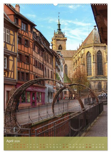 Produktbild: Reise durchs Elsass (hochwertiger Premium Wandkalender 2026 DIN A2 hoch), Kunstdruck in Hochglanz