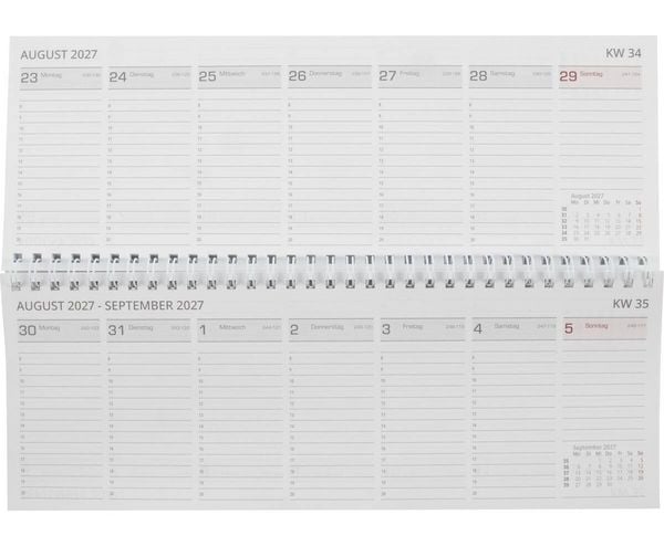 Produktbild: Stylex Schreibtischquerkalender 2027, 32 Blatt
