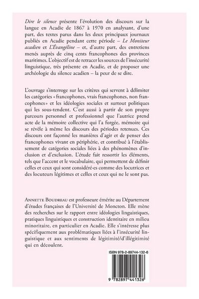 Produktbild: Dire le silence