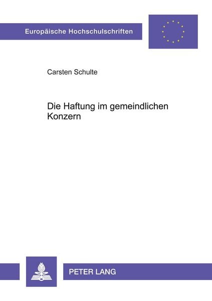 Produktbild: Die Haftung im gemeindlichen Konzern