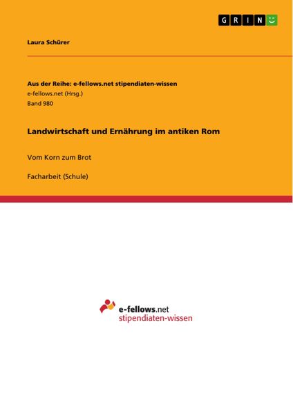 Produktbild: Landwirtschaft und Ern&auml;hrung im antiken Rom