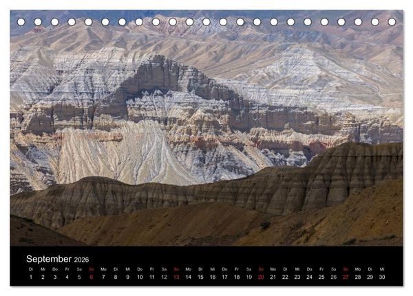 Produktbild: MUSTANG - das verborgene K&ouml;nigreich im Himalaya (Tischkalender 2026 DIN A5 quer), CALVENDO Monatskalender