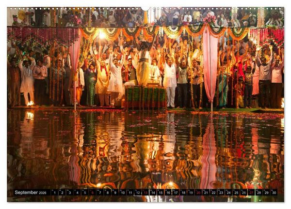 Produktbild: Rajasthan, Indien - Pushkar Mela (hochwertiger Premium Wandkalender 2026 DIN A2 quer), Kunstdruck in Hochglanz