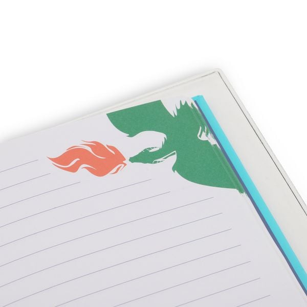 Produktbild: Liniertes Notizbuch mit Wasserperlen, Drache