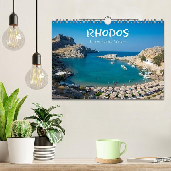 Produktbild: Rhodos - Traumhafter S&uuml;den (Wandkalender 2026 DIN A4 quer), CALVENDO Monatskalender
