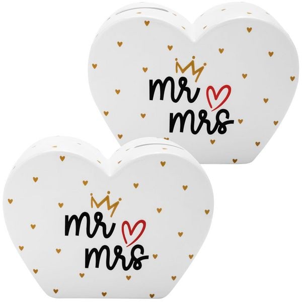 Produktbild: Spardose Motiv Hochzeit Mr & Mrs