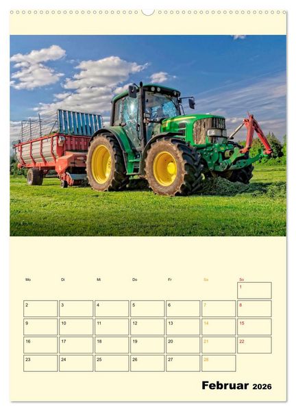 Produktbild: Traktor Giganten (Wandkalender 2026 DIN A2 hoch), CALVENDO Monatskalender