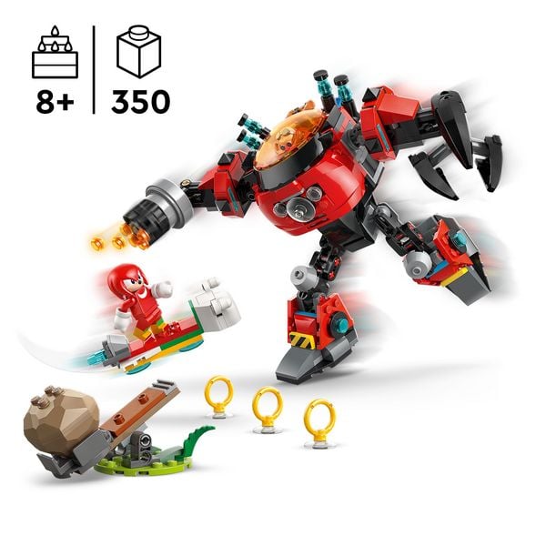 Produktbild: LEGO Sonic the Hedgehog Knuckles vs. Dr. Eggmans Egg Crusher Mech 77005