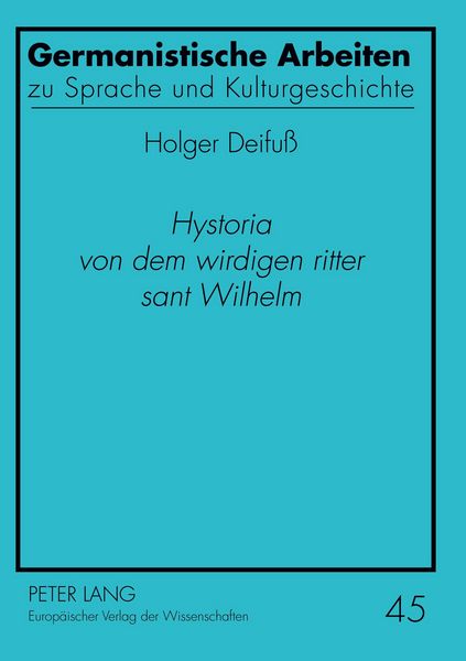 Produktbild: 'Hystoria von dem wirdigen ritter sant Wilhelm'