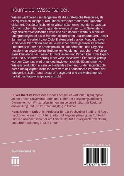 Produktbild: R&auml;ume der Wissensarbeit