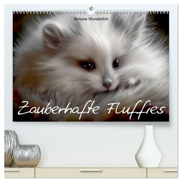 Produktbild: Zauberhafte Fluffies (hochwertiger Premium Wandkalender 2026 DIN A2 quer), Kunstdruck in Hochglanz