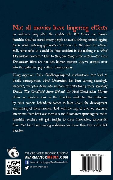 Produktbild: Escaping Death - The Unauthorized Story Behind the Final Destination Movies