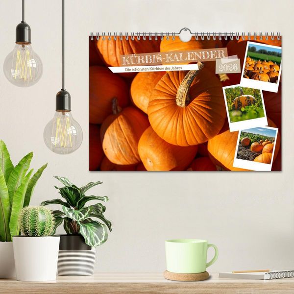 Produktbild: K&Uuml;RBIS KALENDER - Die sch&ouml;nsten K&uuml;rbisse des Jahres (Wandkalender 2026 DIN A4 quer), CALVENDO Monatskalender