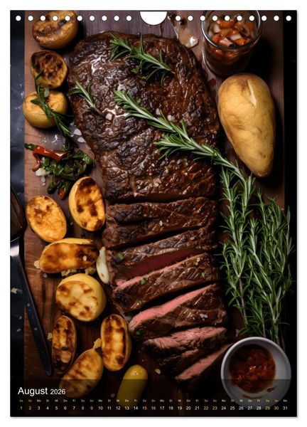 Produktbild: Meat Lovers - K&ouml;stliche Grill Abenteuer (Wandkalender 2026 DIN A4 hoch), CALVENDO Monatskalender