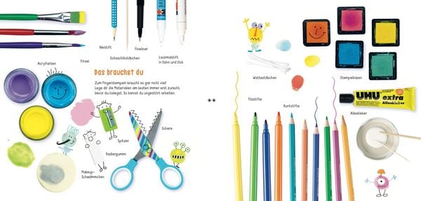 Produktbild: Fingerstempeln. Bastelblock