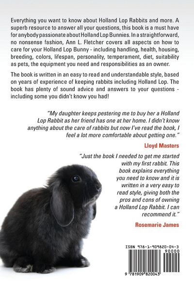 Produktbild: Holland Lop Rabbits The Complete Owner's Guide to Holland Lop Bunnies How to Care for your Holland Lop Pet, including Breeding, Lifespan, Colors, Heal