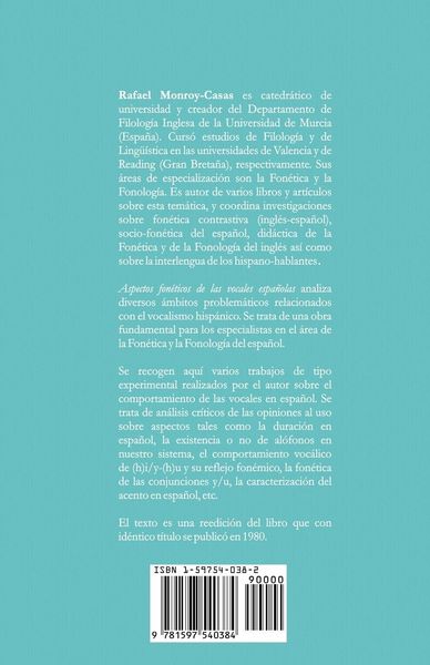Produktbild: Aspectos Foneticos de Las Vocales Espanolas