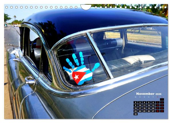 Produktbild: Bunte V&ouml;gel - Originelle Oldtimer in Havanna (Wandkalender 2026 DIN A4 quer), CALVENDO Monatskalender