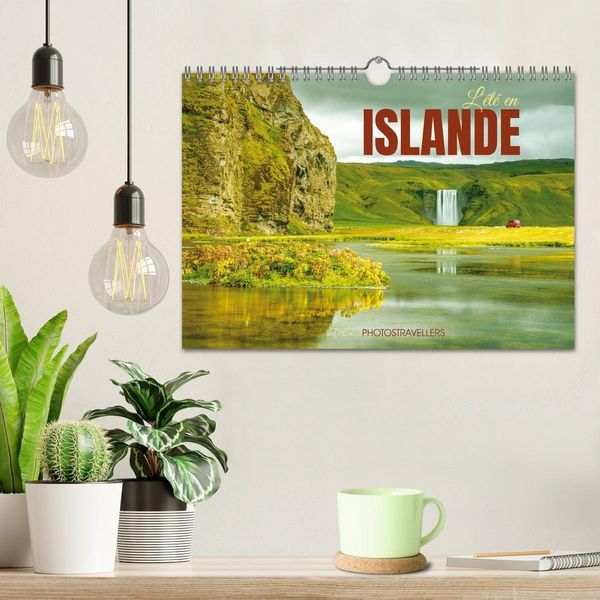 Produktbild: L'&eacute;t&eacute; en Islande (Calendrier mural 2027 DIN A4 vertical), CALVENDO calendrier mensuel
