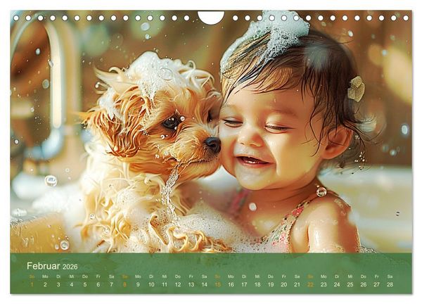 Produktbild: Zauberhafte Babys. S&uuml;&szlig;e Momente mit niedlichen Tieren (Wandkalender 2026 DIN A4 quer), CALVENDO Monatskalender