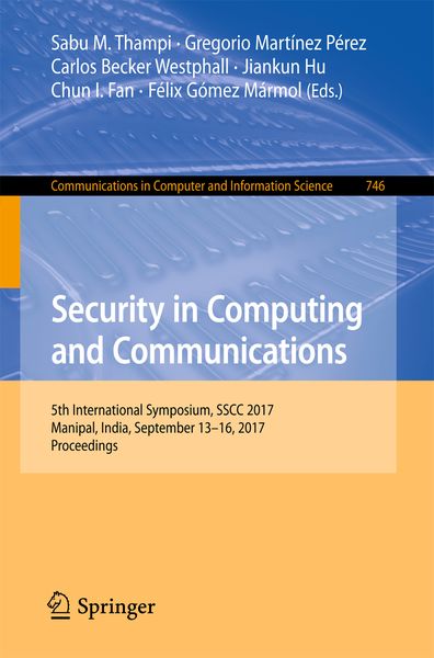 Produktbild: Security in Computing and Communications