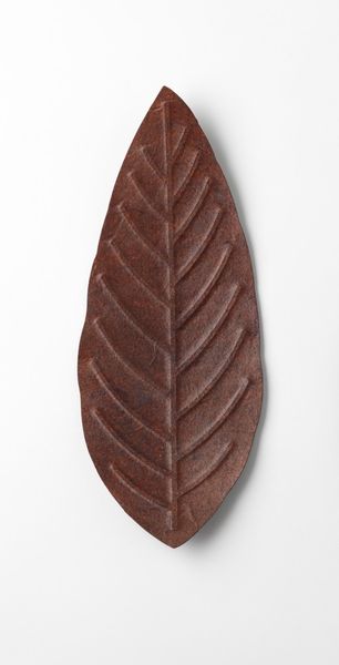 Produktbild: Flexible Hanji-Papierschale Blatt Braun &ndash; Ablage / Servierschale aus traditionellem Hanji-