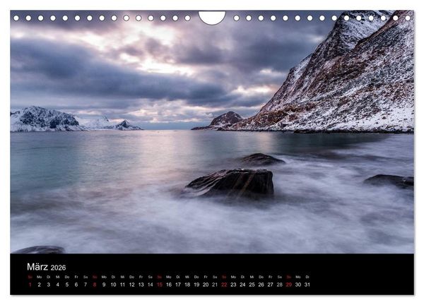 Produktbild: Norwegen, Landschaften in Schnee und Eis (Wandkalender 2026 DIN A4 quer), CALVENDO Monatskalender