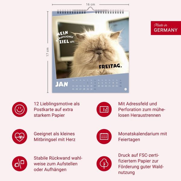 Produktbild: Mach mal Pause Postkartenkalender 2027 - F&uuml;r das Arbeitstier in dir