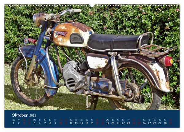 Produktbild: Vintage Mopeds (Wandkalender 2026 DIN A2 quer), CALVENDO Monatskalender