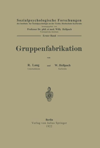 Produktbild: Gruppenfabrikation