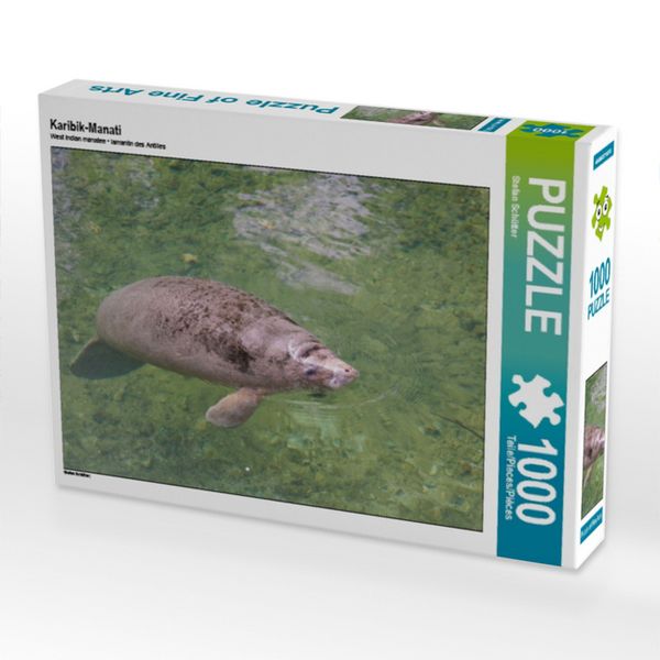 Produktbild: CALVENDO Puzzle Karibik-Manati | 1000 Teile Lege-Gr&ouml;&szlig;e 64x48cm Foto-Puzzle f&uuml;r gl&uuml;ckliche Stunden