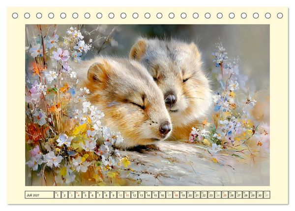 Produktbild: Quokkas. Kleine Gl&uuml;cksboten von Rottnest Island (Tischkalender 2027 DIN A5 quer), CALVENDO Monatskalender