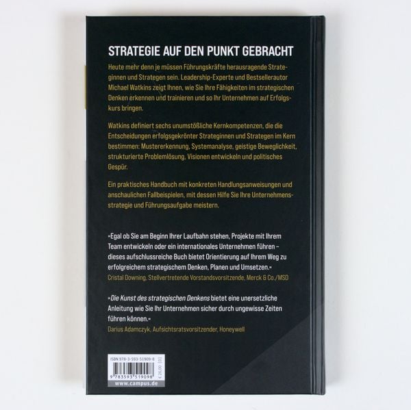 Produktbild: Die Kunst des strategischen Denkens