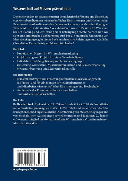 Produktbild: Wissenschaft auf Messen präsentieren