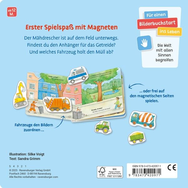 Produktbild: Mein erstes Magnetbuch - Was f&auml;hrt wo? Fahrzeuge