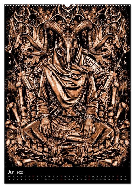 Produktbild: BLOODBOY/ HORROR ILLUSTRATION V1 (Wandkalender 2026 DIN A2 hoch), CALVENDO Monatskalender